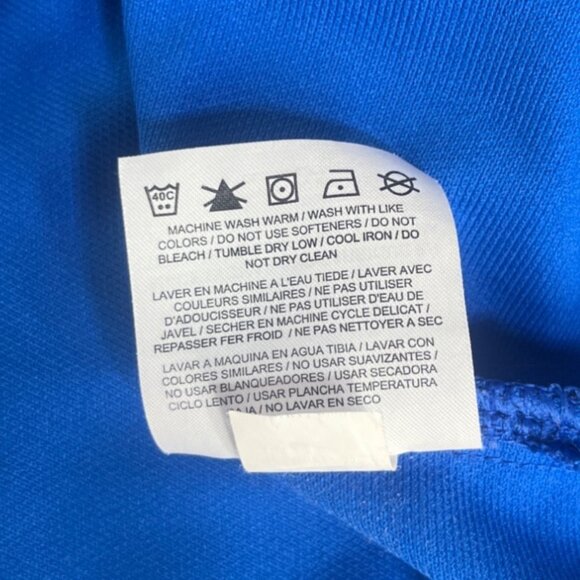 Nike Golf Dri-Fit Kalkreuth Long Sleeve Polo Shirt Mens Medium Blue Long Sleeves - Picture 8 of 8